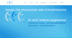 Desktop Screenshot of dr-langhammer.de