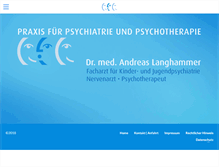 Tablet Screenshot of dr-langhammer.de